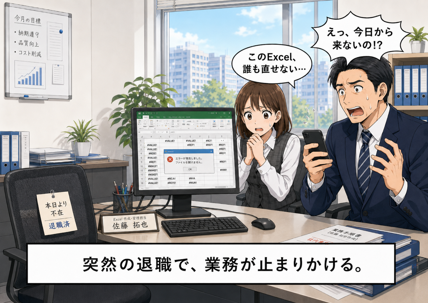 Excel運用の見直し 4コマ目